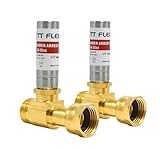 TTFLEX Stainless Steel Water Hammer Arrestor 3/4 Inch Swivel FHT x 3/4 Inch MHT For Washing Machine and garden hose water pipe