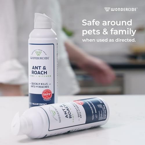 Wondercide - Ant & Roach Aerosol Spray for Kitchen, Home, and Indoor Areas - Ant, Roach, Spider, Flea, Stink Bug Killer with Natural Essential Oils - Pet Safe - 10 oz 2-Pack - Image 5