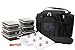 Meal Prep Insulated Lunch Bag - Isobag 3 Meal Thin Blue Line - 4 Fully Insulated Compartment Meal Management System - Includes 6 Reusable BPA-free Containers, 2 Ice Packs & Padded Shoulder Strap