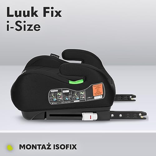 LIONELO LUUK FIX i-Size Podwyższający Fotelik Samochodowy dla Dzieci z ISOFIX, od 22 do 36 kg 125 – 150 cm, Grupa 2 i 3,