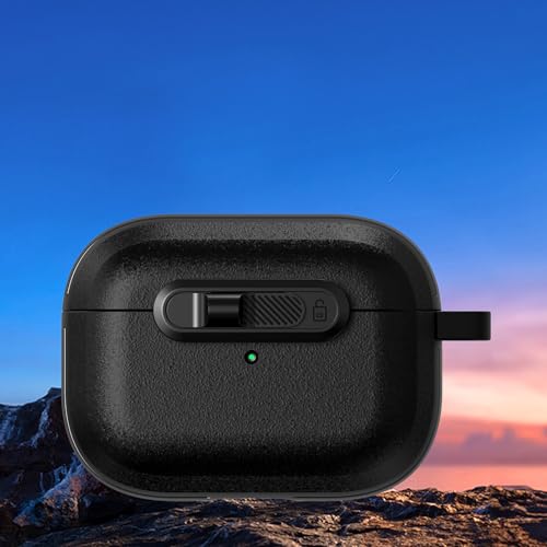 Étui rigide Airpods 3 noir silicone contre rayures et chocs