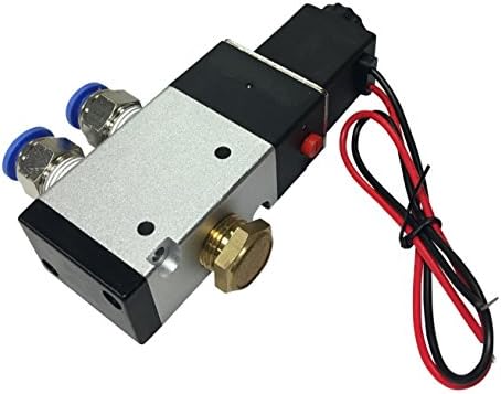 HFX 3 - Way Connection Type Solenoid Valve 3/8" with AC Flying Lead for Actuator, Single Acting Cylinder, Pneumatic Air Powered Tool 12 Volt