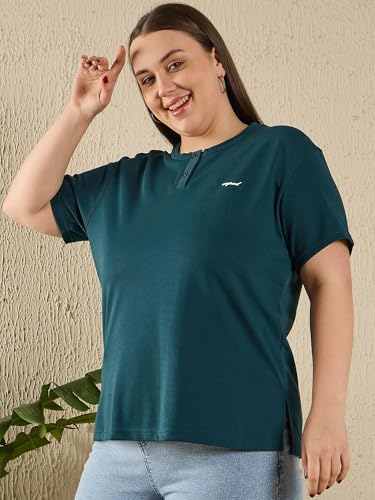 Image of CUPID Women Comfortable Cotton Round Neck Half Sleeve Casual T-Shirt, Sleep, Night, Yoga, Daily Gym n Lounge Wear Short Tee /Top for Girls