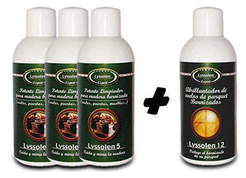 PACK 3 LIMPIADORES Y 1 ABRILLANTADOR PARQUET