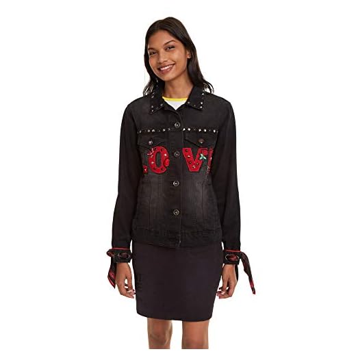 Desigual 19wwed255162s Vestes, Bleu, Taille S Femme