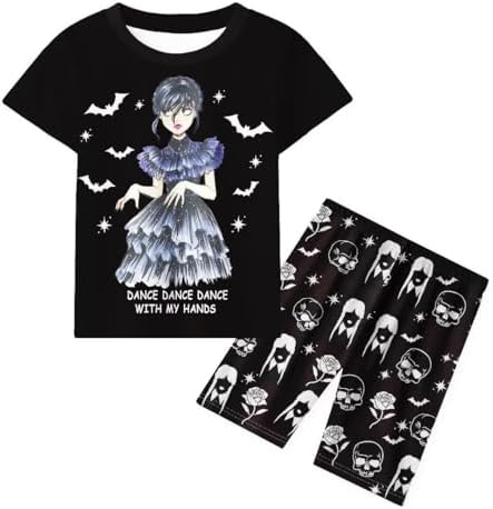 Byriady Movie Pajamas Set Girls Movie Girls Sleepwear Tshirt Pants Sets 2pcs Toddler Clothes Sets 3-12Y