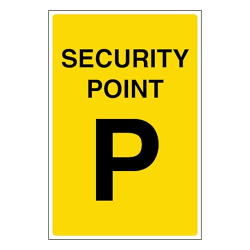 Point de sécurité P en aluminium pour balisage de parking