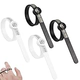6 Pièces Outil de Mesure de Baguier, Mesureurs de Taille de Bague Réutilisables Couteaux de Taille de Bague Ring Sizer Mesureur de Tailles de Doigt pour Bagues Baguier Mesureur Mesure de Doigt