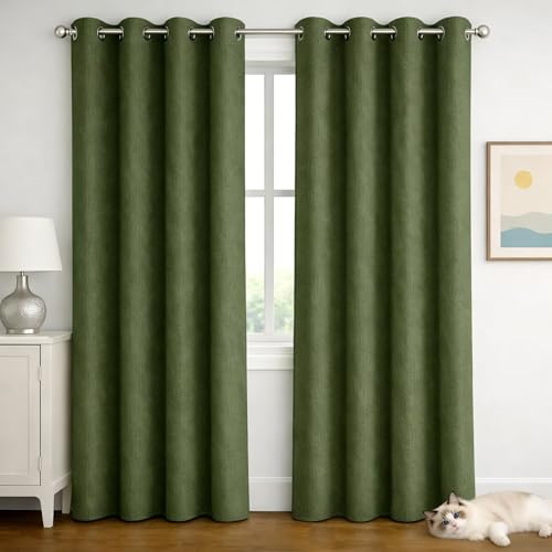 Cortinas de oscurecimiento de 66x94 pulgadas y juego de 2 paneles con ojales 2