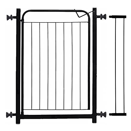 Portão Grade Pet Aramado para Cães Bebês 80 cm Preto