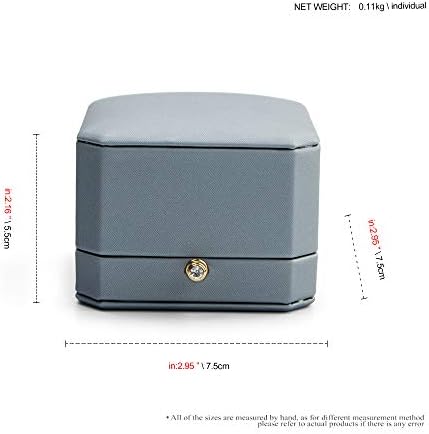 Oirlv Premium Leather Necklace Pendant Box Showcase Jewelry Display Case Jewelry Gift Box for Birthday and Anniversary