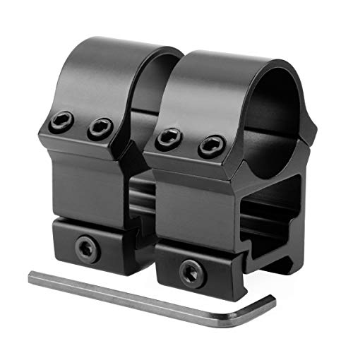Woltis 1 Inch High Profile Scope Rings - 1" Scope Mount Picatinny Rail Weaver Scope Rings, Scope Rings Mount #TOP1
