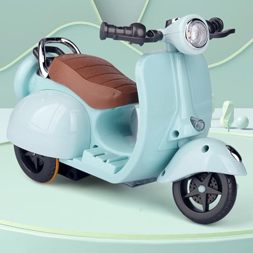 ハムスター おもちゃ 面白い 車 電動バイク おもちゃ 360 度回転 オートバイ おもちゃ 一人遊び 寂しさ解消 モルモット 小動物用のおもちゃ (青)