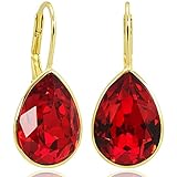 Bitte beachten Sie, dass noch nicht alle Farben auf echt Silber umgestellt sind! Diese Brisur-Ohrringe in der Farbe SCARLET sind aus 925 Sterling Silber (Stempel auf der Rückseite des Schmuckes)!