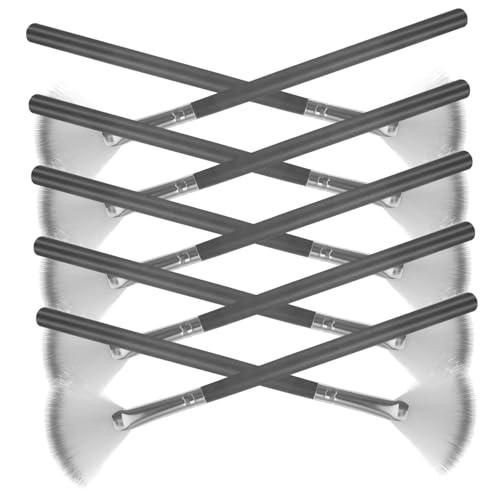 FOYTOKI Fan Shaped Makeup Brush Set 10pcs Acid Applicator Brush Esthetician Supplies Soft Blending Facials Tools Face Mask Applicator