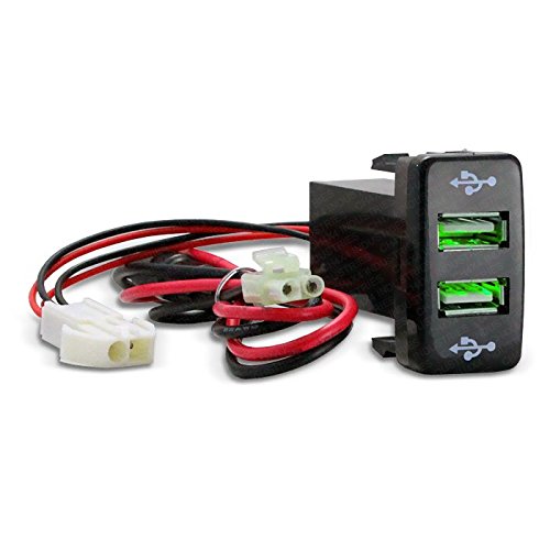 Ch4X4 Usb Power Socket For Toyota - Green Led #TOP6