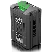 Upgraded 3000mAh 80V Battery Replacement for Greenworks 80V Batteries GBA80250 GBA80200 GBA80400 GBA80500 Compatible with Greenworks 80V Tools