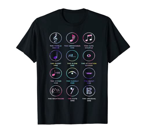Musical Notes Symbol Definition Teachers Singer-Songwriter T-Shirt