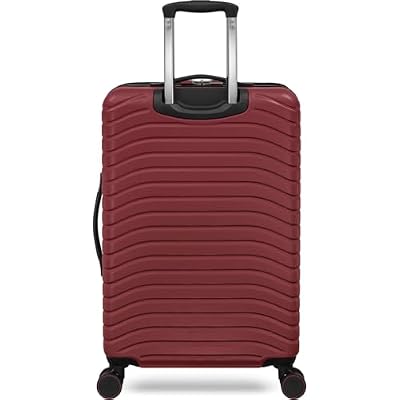 Everest Expandable Hardsided Spinner (Wine, 24-Inch Checked Medium)