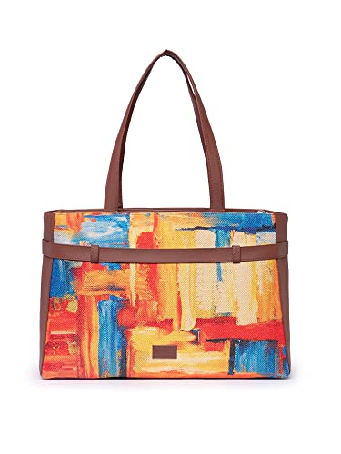 Image of ZOUK Urban Escape Bag | Stylish Vegan with Laptop Compartment, Trolley Sleeve & Anti-Theft Pocket |