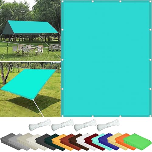 Voile d'ombrage imperméable déperlant Blue Sky avec œillets de fixation pour terrasse