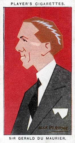 Affiche toile Sir Gerald Du Maurier portrait vintage pour grand mur salon