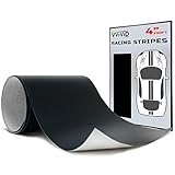 VViViD Matte Black Adhesive Vinyl Racing Stripe Wrap Film Roll (4 Inch x 30ft)