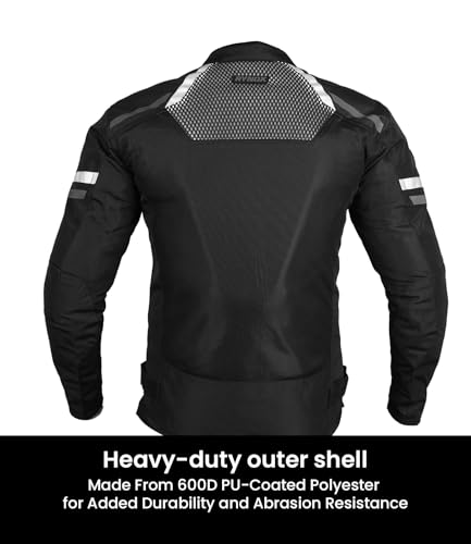 Image of Rynox Helium GT 3 Jacket - Mesh Motorcycle Riding Jacket | Impact Protection | Abrasion Resistance