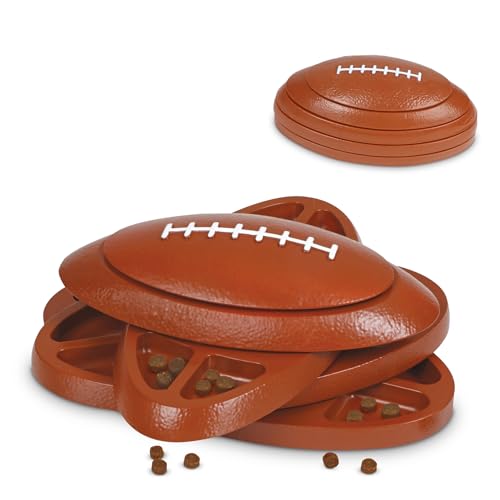 Brightkins Touchdown Time! Treat Puzzle - Enrichment Puzzle Toys for Dogs Mental Stimulation, Gift for Puppies