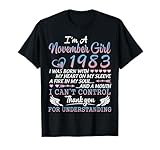 Photo Gallery i m a november girl 1983 buon compleanno 37 anni per me maglietta Photo Gallery i m a november girl 1983 buon compleanno 37 anni per me maglietta