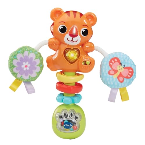 VTech sonaglio tigre bambino - sonaglio giocattolo colorato per bambini
