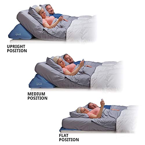 Contour Mattress Genie Inflatable Wedge Queen Size, Portable, Turns Any Bed Into an Adjustable Hospital Bed, Perfect for Elderly, Snoring, Reflux, GERD, Post-Surgery