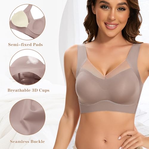 Image of DOCUMO Seamless Back Smoothing Bras for Women