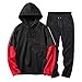 Produktbild Sannysis Herren Jogging Anzug Trainingsanzug Sweatshirt Hose Männer Herbst Winter Patchwork Top Hosen Sets Sportanzug Hoodie