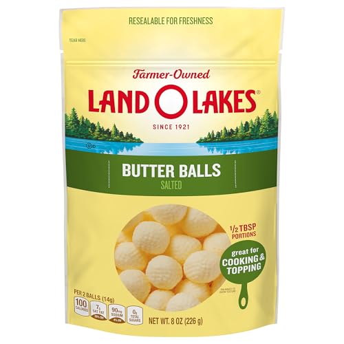 Land O Lakes Salted Butter Balls, pre-measured Butter Ball, 8 oz Pack