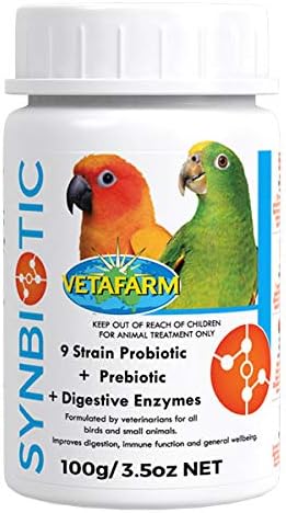 Synbiotic 100g Avian Bird Probiotic with natural Prebiotic for use in drinking water or addition to food.