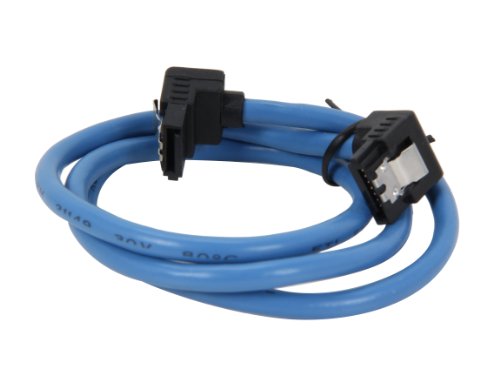 Rosewill 24-Inch Sata Iii Blue Round Cable With Locking Latch (Rcab-11042) #TOP1