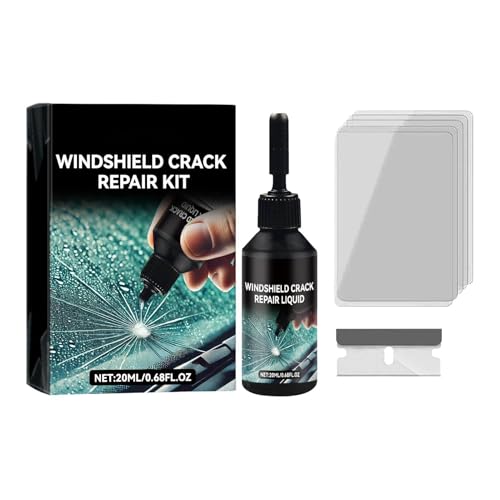 Windshield Repair Liquid   Nano Glass Crack Repair Kit, Quick Fix Adhesive Fluid Prevents Spreading for Car Windshield | Glass Repairing Tool for Home, Roadside, Workshop, Auto Mechanic Use