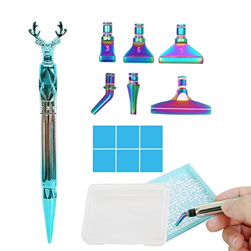 canetas arte diamante | Caneta resina pintura diamantes 5D - Ferramenta coleta resina artesanal para
