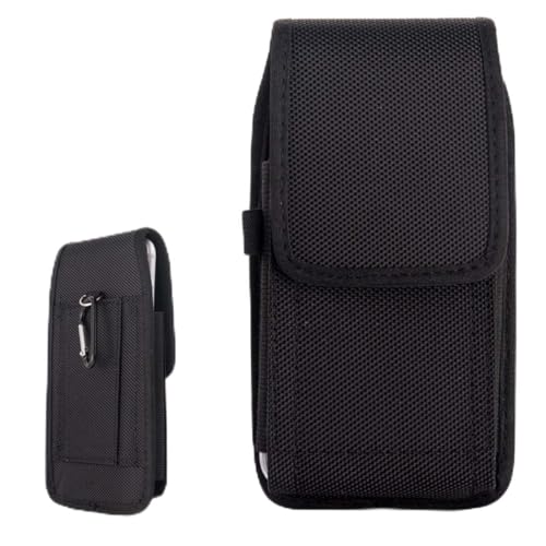 GNALIA 1 Étui De Ceinture Pour Téléphones Portables Noir, Pochette Ceinture Universelle Homme, Housse Molle Avec Clip, Taille Standar