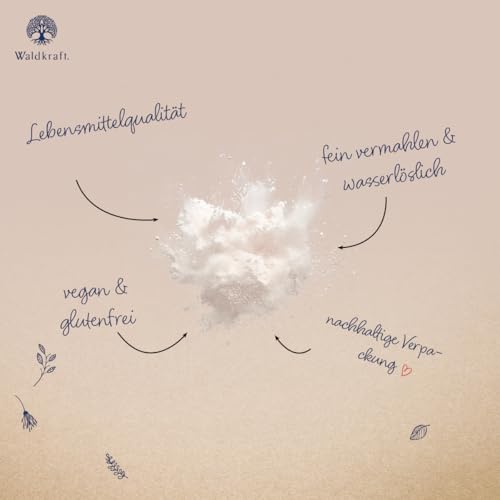 Waldkraft Borax 99,9% Reinheit – 70g Natriumtetraborat Pulver in Lebensmittelqualität – Ultrafein für eine optimale Löslichkeit – vegan, glutenfrei & ohne Füllstoffe – Exklusiv bei Waldkraft