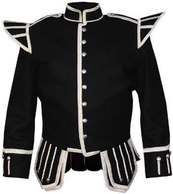 Doublet Jacket, Piper or Drummers, Made to Measure, Blazer, 1/2" braid edge trim