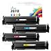 Produktbild Q-image Kompatibel Tonerkartusche als Ersatz für HP 207X 207A Laserjet Pro MFP M282nw M283fdn M255dw M255nw Toner W2210X W2211X W2212X W2213X W2210A (Schwarz Cyan Gelb Magenta, 4er-Pack, Ohne Chip)