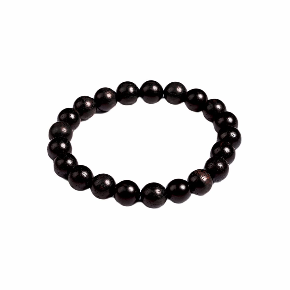 SOHNVWTGD Handmade Wooden Prayer Beaded Bracelet for Men Women Tibetan Buddhist Meditation Mala Beaded Stretch Bracelet Bangle Wood Jewelry