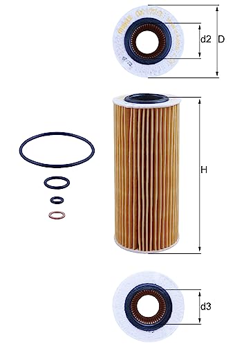 MAHLE Filtre à huile OX177/3D – vue 5