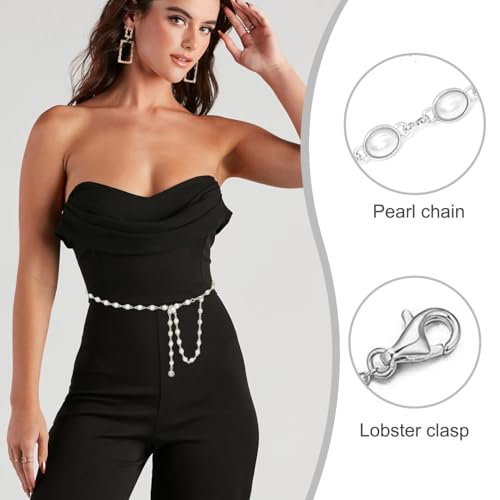 Women’s Metal Waist Chain Adjustable Gold Silver Chain Belt for Dresses Jeans2