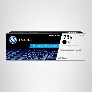 HP 78A Cartucho de tóner negro original de Laser Jet (rendimiento de 2100 páginas), Negro Paquete de 1