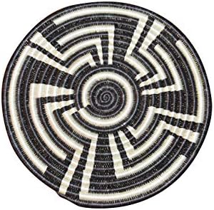 Table Mat| Trivet| Heat Resistant| Plate mat| African Table mats/African Woven Trivet/Rwanda Basket/Woven Table mats Hand Woven Coaster/Colorful hotpot Bohemian/Black and White Tundora