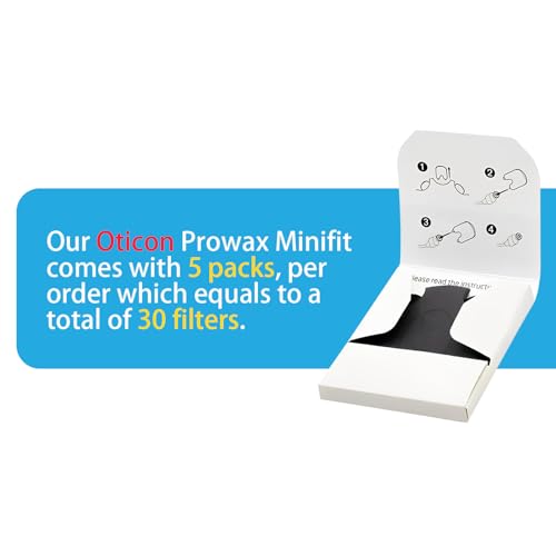 Wax Guards for Oticon ProWax MiniFit Hearing Aid Supplies Replacement Wax Filters, Oticon Hearing aid Supplies (5 Packs/ 30 Pcs) - Image 2