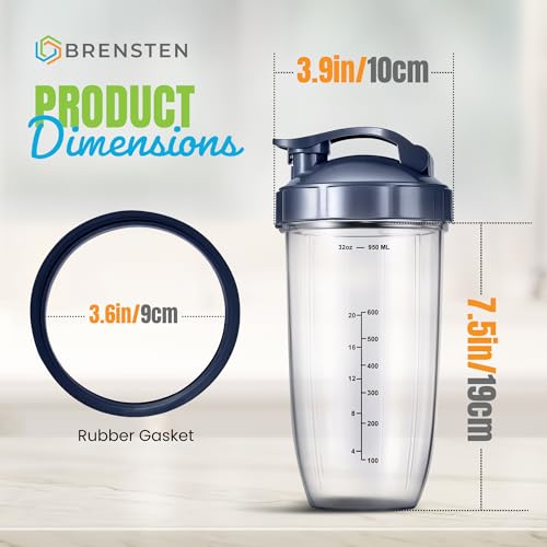 Repuestos 32oz para Licuadora NutriBullet, 2 unidades miniatura 2